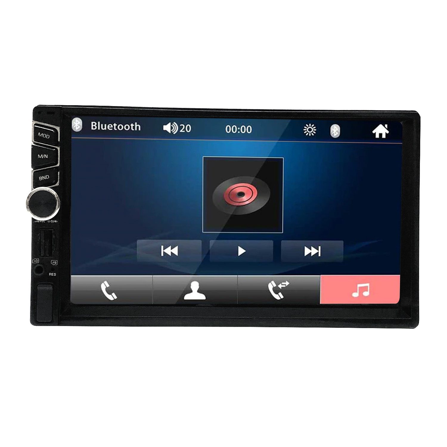 Ateen 7-inch Double Din Car Stereo MP5 Player