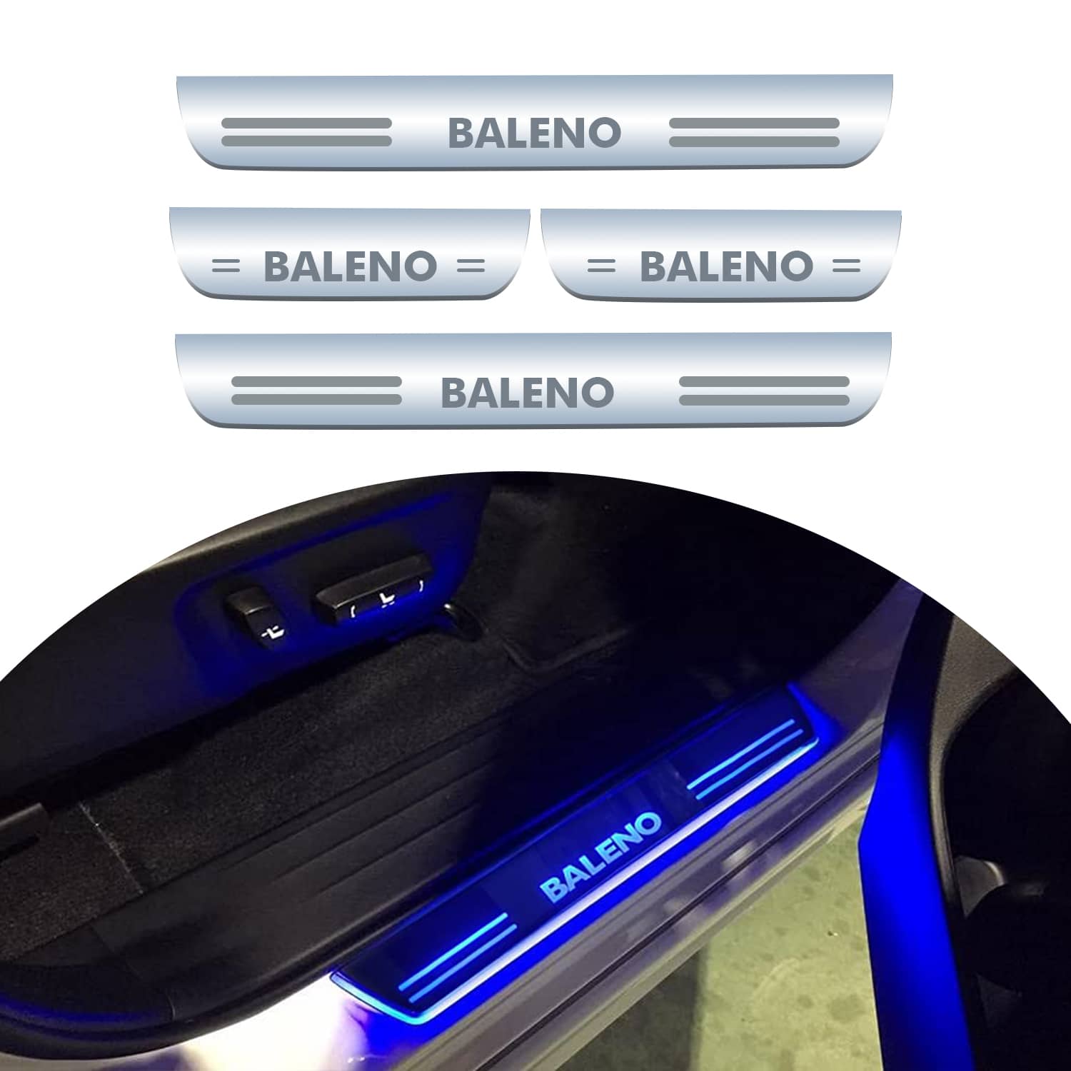 Car Foot Step Led Sill Plate for Suzuki Baleno