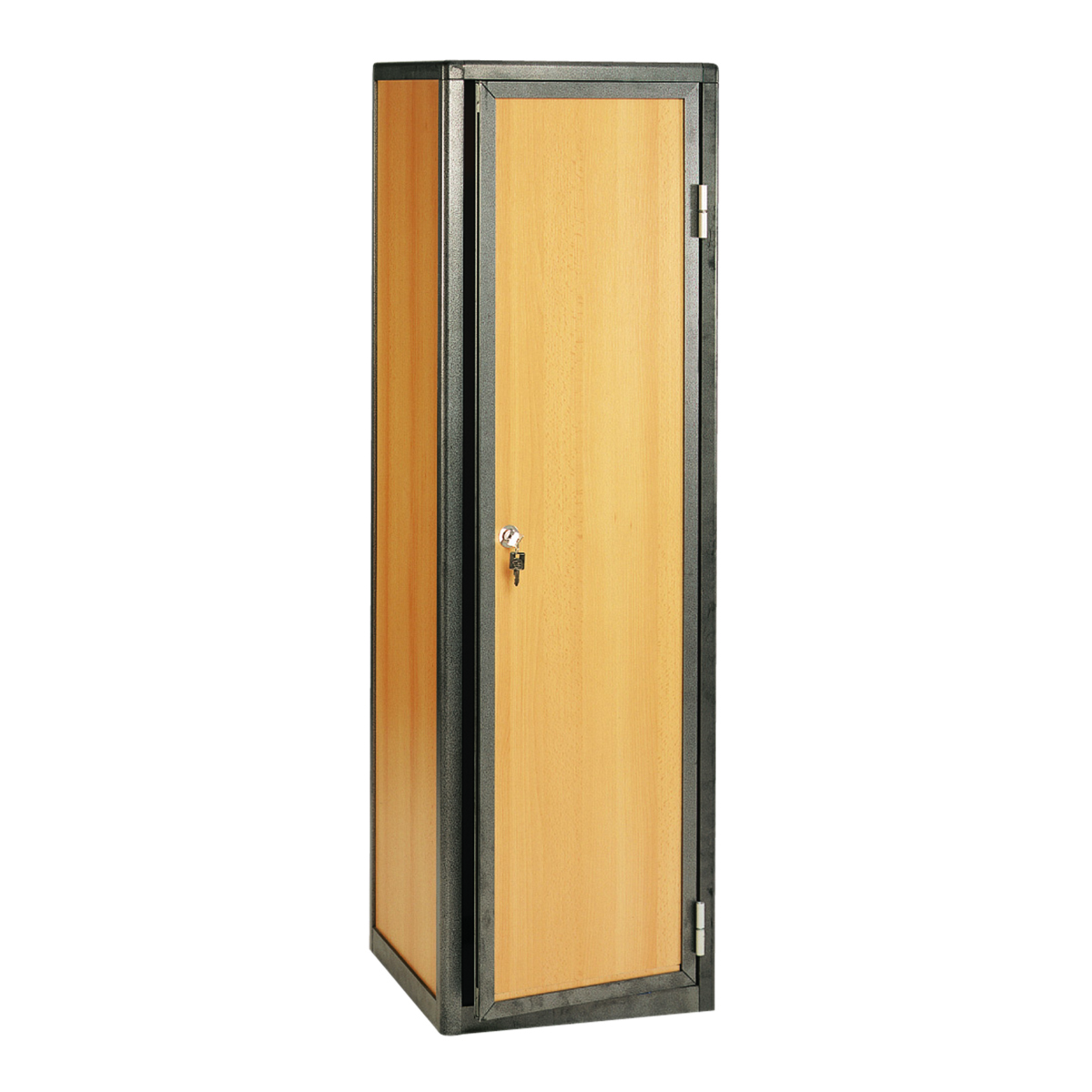 ARMOIRE OU VESTIAIRE BOIS/ALU NOIR INTERNATION MODULING