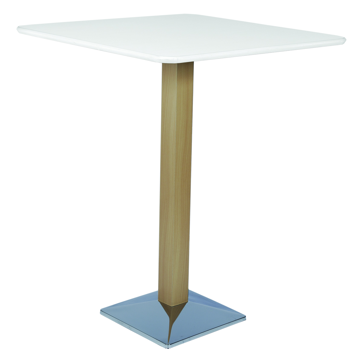 WOOD/WHITE SPOT SNACK TABLE INTERNATION MODULING