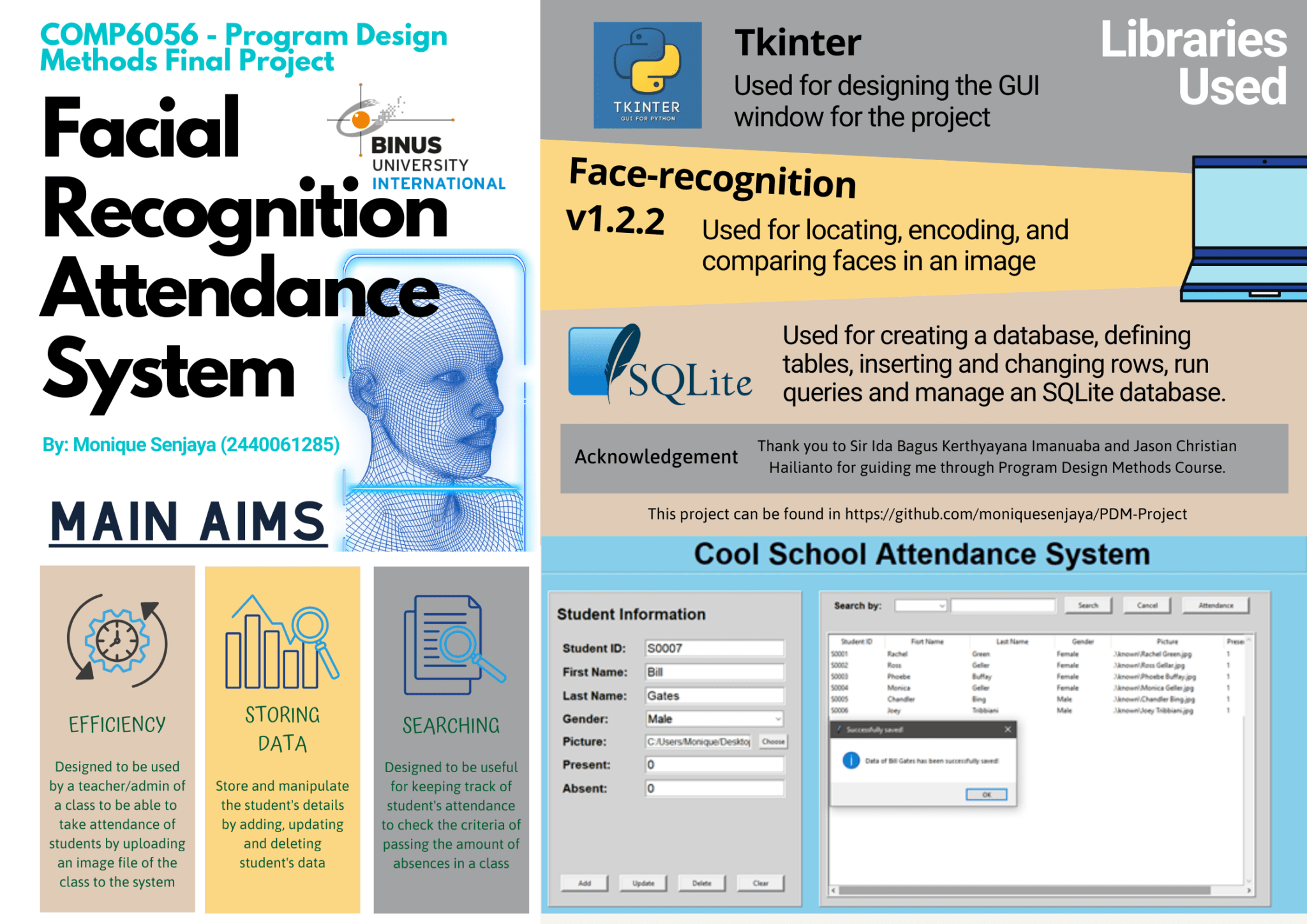 Facial Recognition Attendance System Computer Science