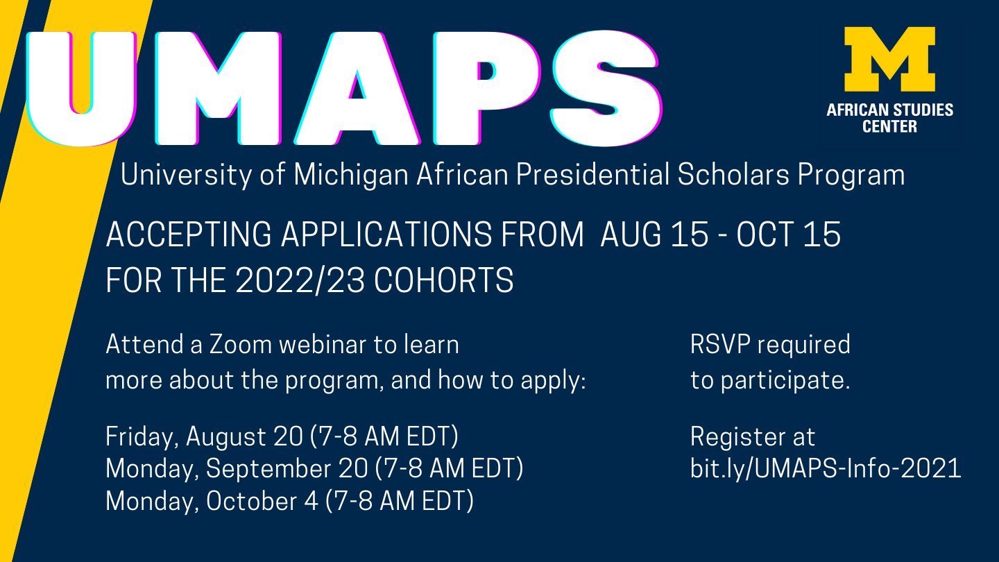 Umaps Applications Open: 15 August 2021 - 15 October 2021 - Uwc |  International Relations