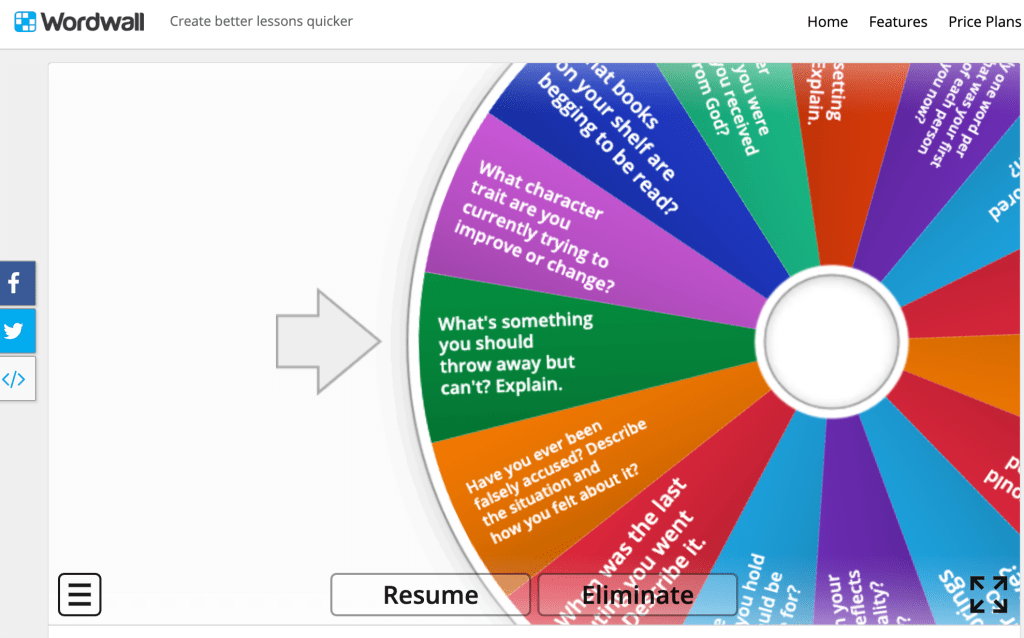 The Spinning Wheel of Questions International Ed Tech Guy