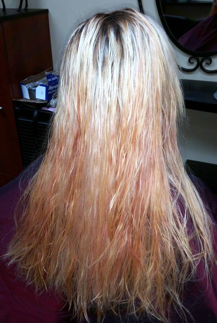 Color Correction Pink To MultiDimensional Blonde International Look