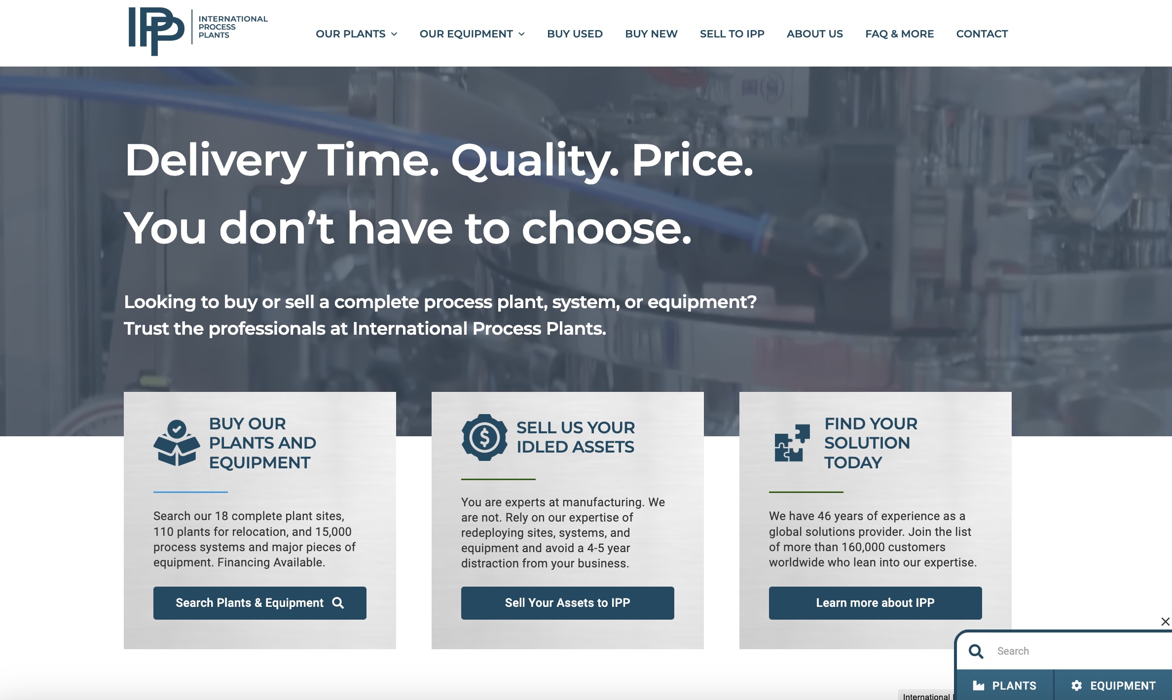 International Process Plants launches new website, rebrands for digital age