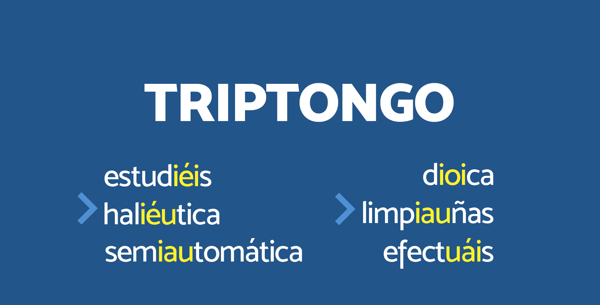 🥇 Reglas del Diptongo, Triptongo e Hiato【Fácil ️】
