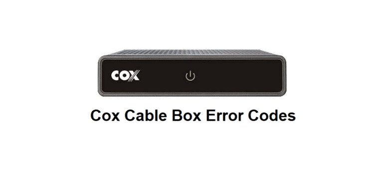 2 Common Cox Cable Box Error Codes Access Guide