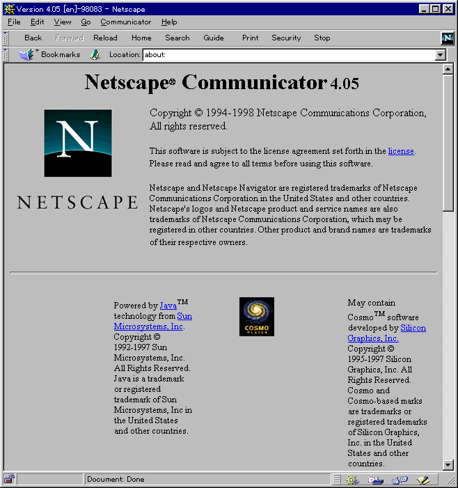 Netscape Communicator 4.05がリリース