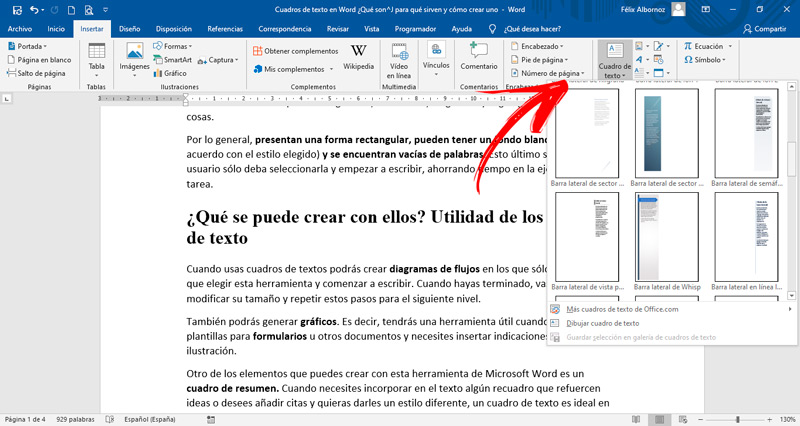 Cuadros de Texto en Word 】Guía Paso a Paso 2020
