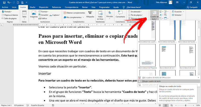 Cuadros de Texto en Word 】Guía Paso a Paso 2020