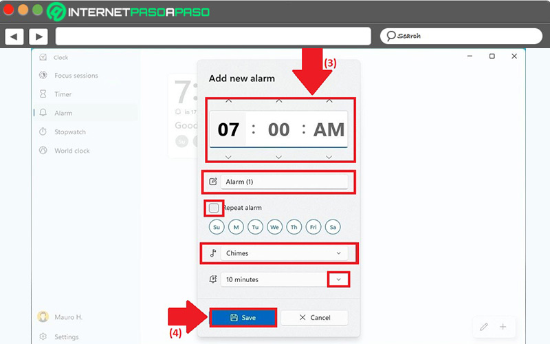 How to set an alarm or wakeup call on a Windows computer? step by step