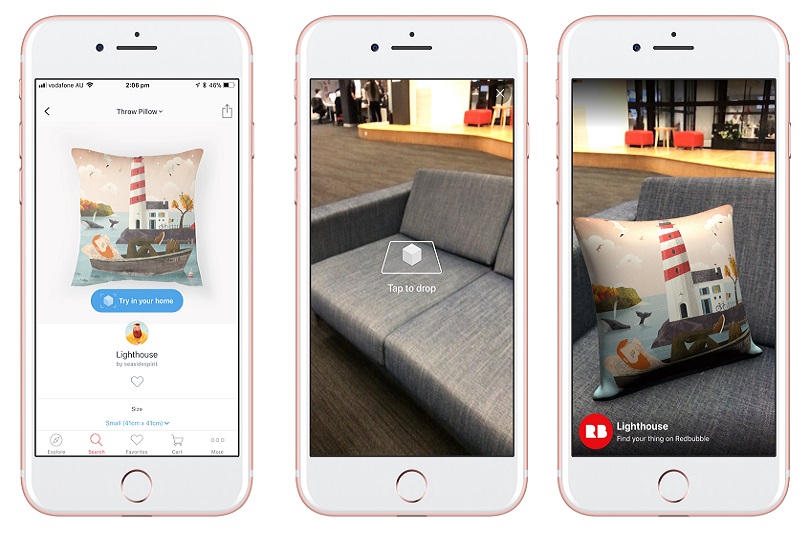 Redbubble adds augmented reality to mobile app Retailing