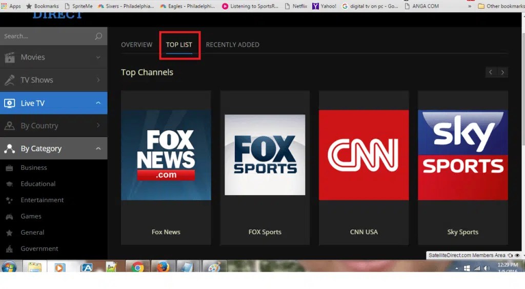 Satellite Direct Review UPDATE Not In Service