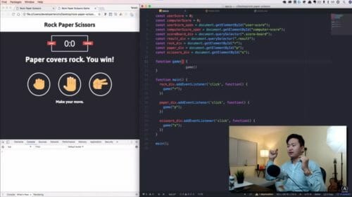 Rock, Paper, Scissors HTML, CSS & JS Tutorial mit Fun
