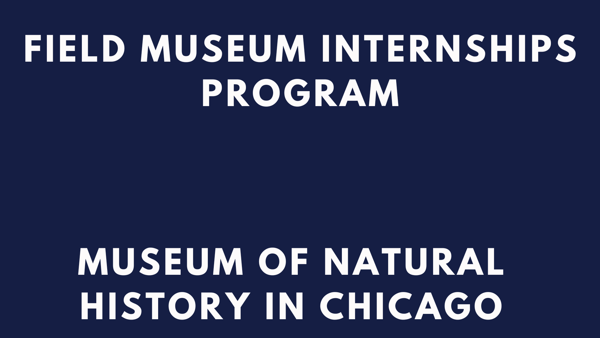Field Museum Internships 2024 Recent Vacancies Internship Sphere