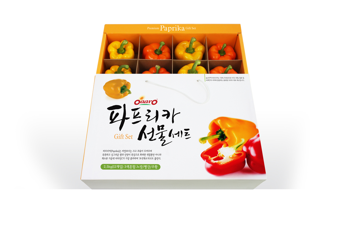 Oaaro Paprika Gift Set Package 인터팩 디자인연구소