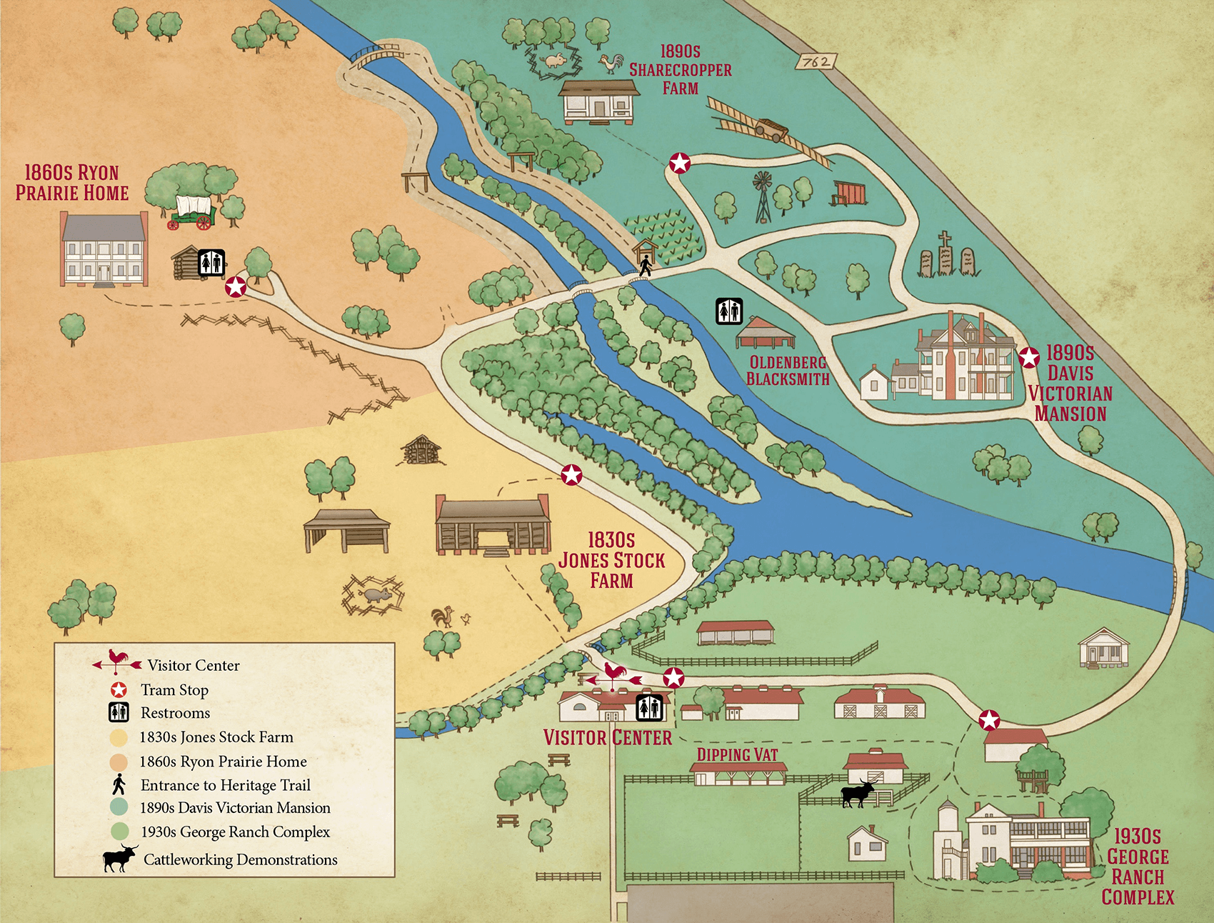 Ranch Historical Park Visitor Map Interpretive Insights