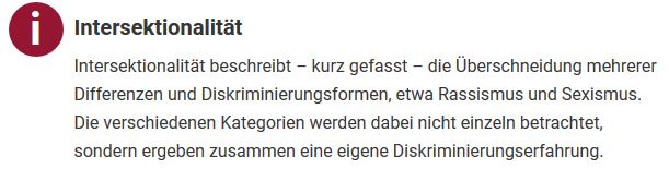 Was bedeutet Intersektionalität? intersektional deutsch