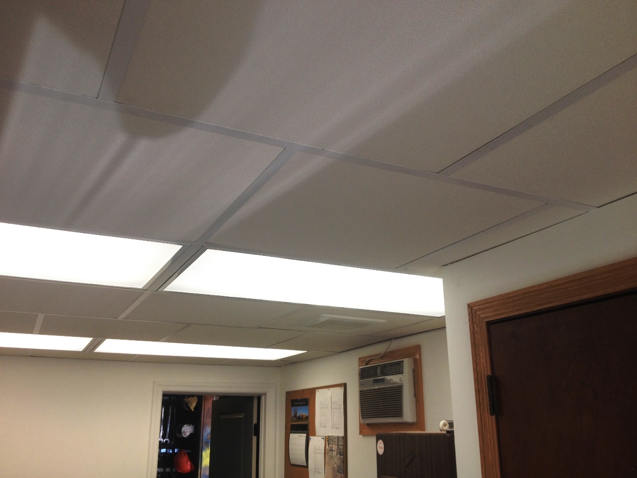 Insulating Fiberglass Ceiling Tiles with High NRC Value
