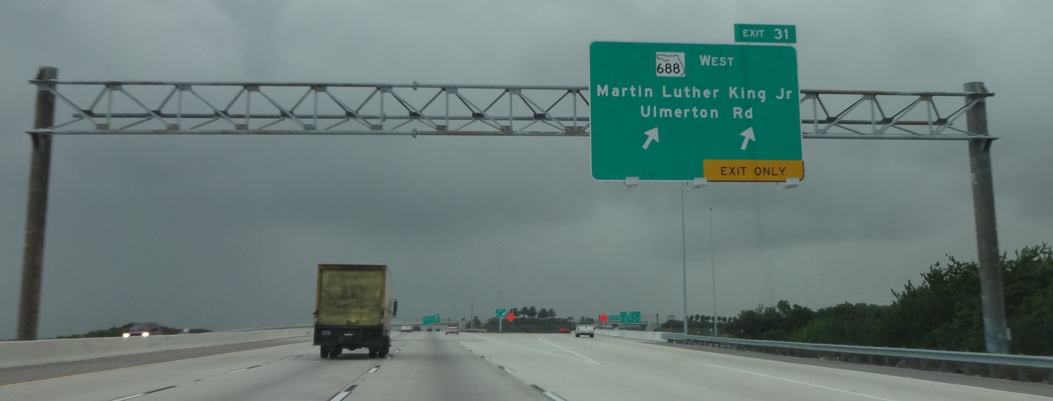 Exit 31 FL 688/Ulmerton Road. and Martin Luther King St N