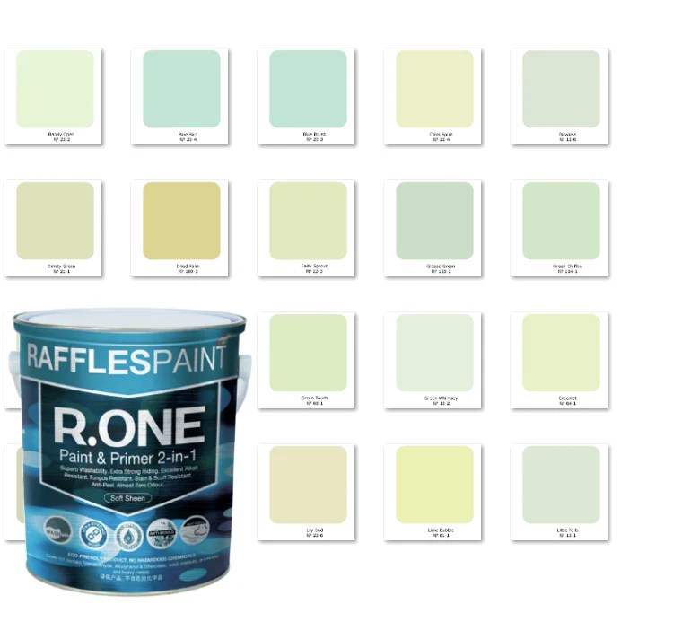 Raffles Paint R.One (Light Green) Intertech Hardware Singapore
