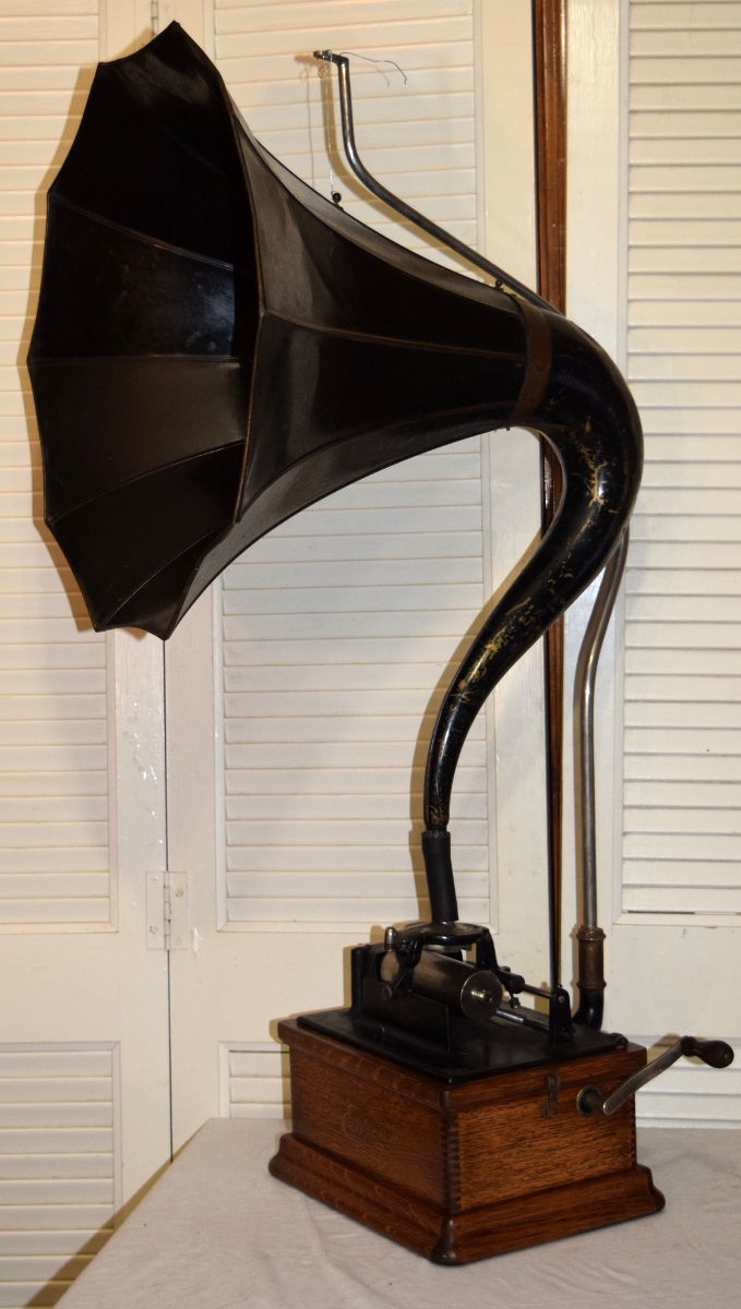 Edison Fireside Phonograph with horn for sale