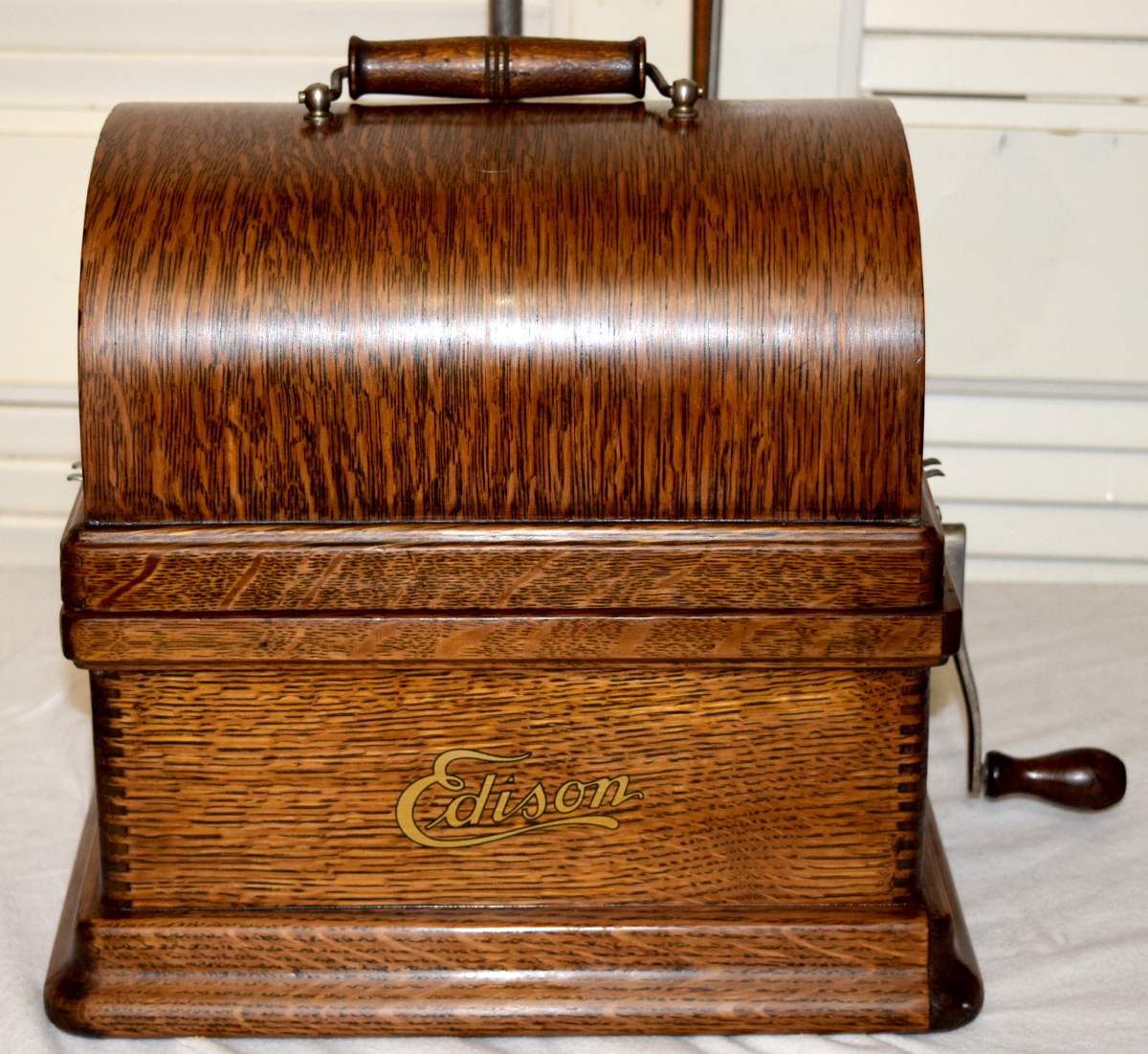 Edison Fireside Phonograph with horn for sale