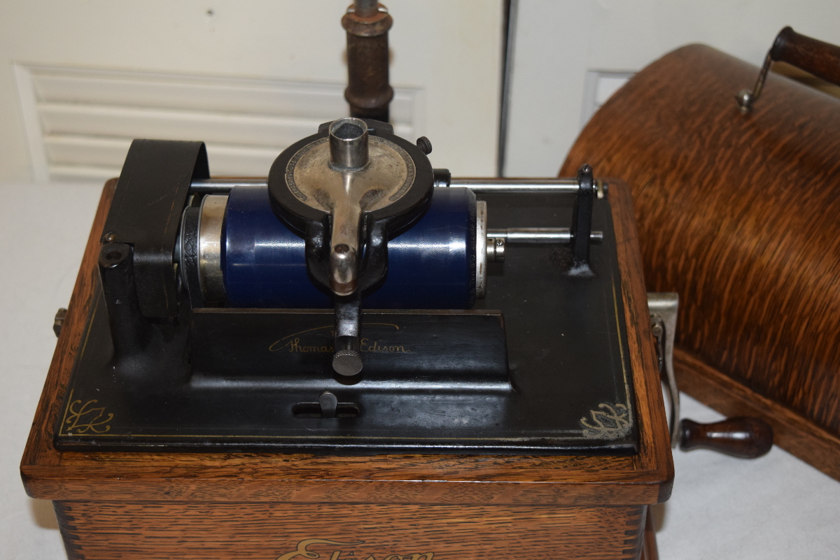 Edison Fireside Phonograph with horn for sale