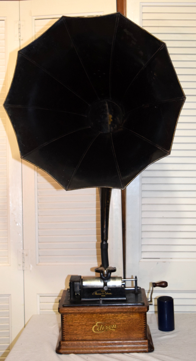 Edison Fireside Phonograph with horn for sale