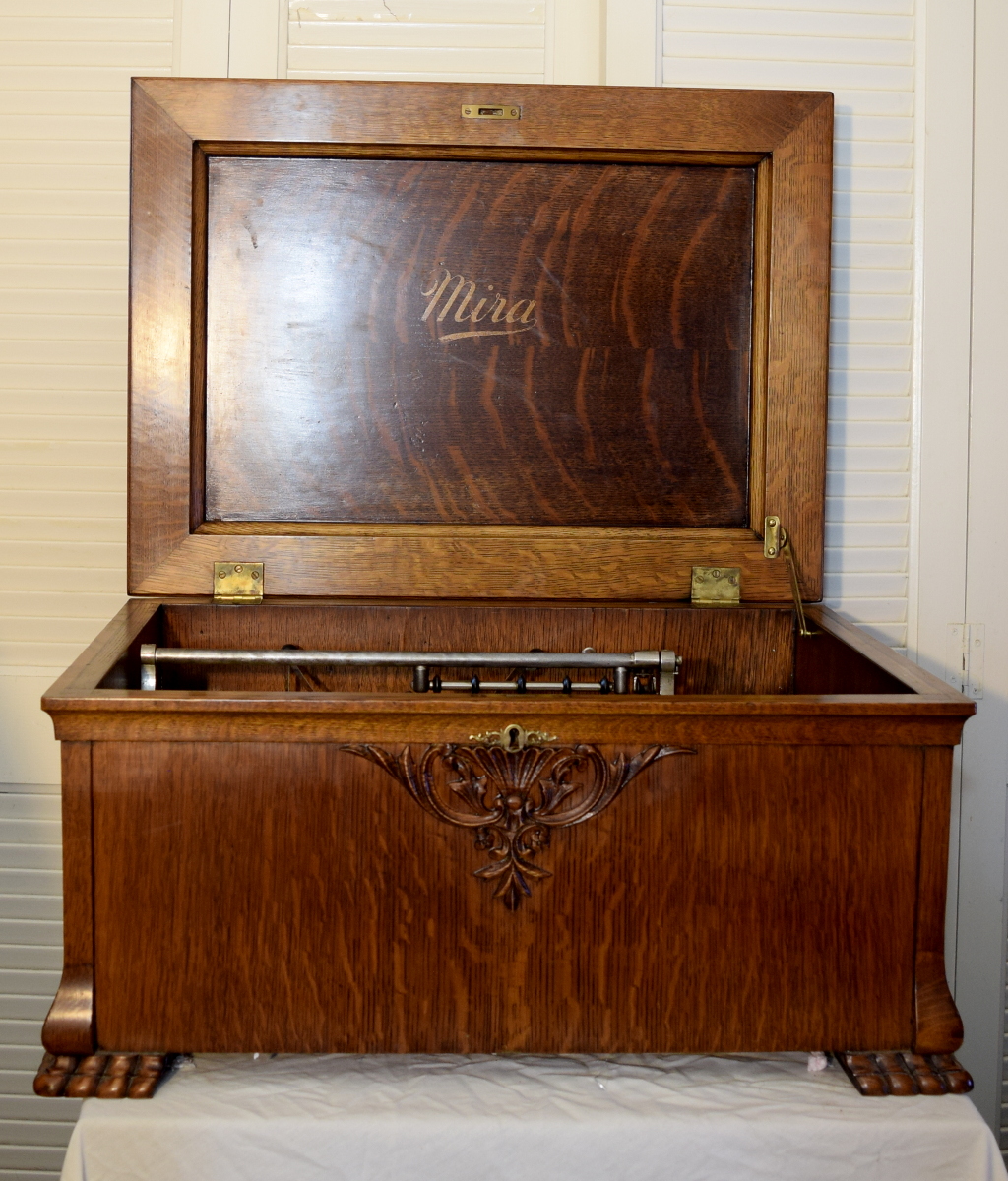 Fifteen inch Mira music box for sale