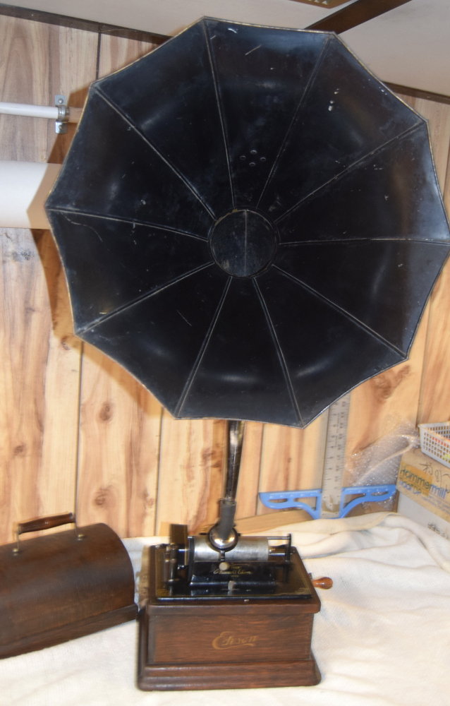Edison Fireside Phonograph With Horn for sale