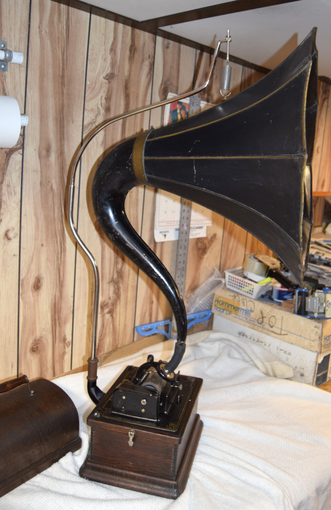 Edison Fireside Phonograph With Horn for sale