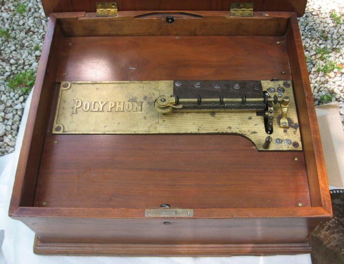 15 1/2 inch Polyphon music box unrestored for sale