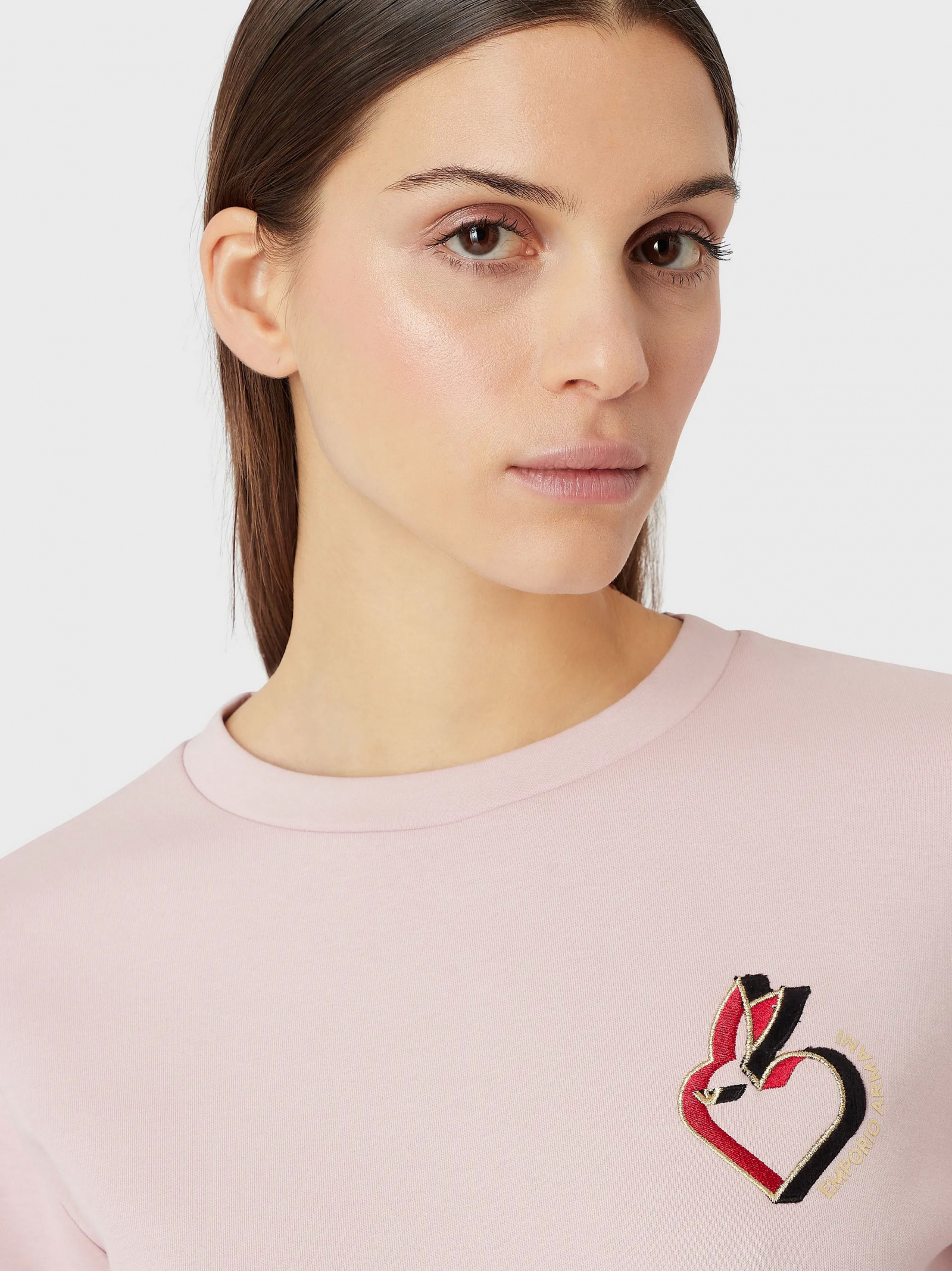 Світшот Emporio Armani Chinese New Year 3R2M6I1JHSZ0324 для жінок, колір Рожевий купити в