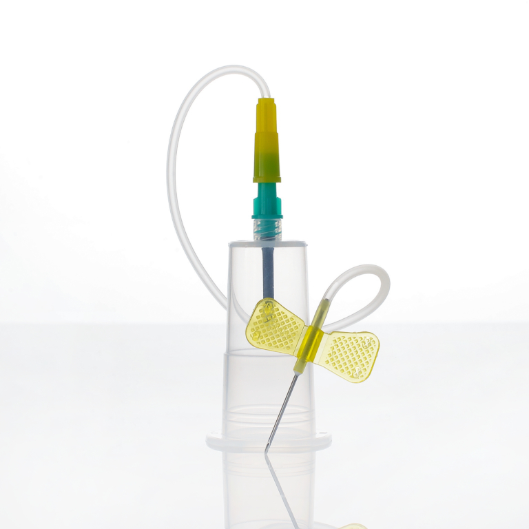 Safety blood collection set with holder InterVacTechnology