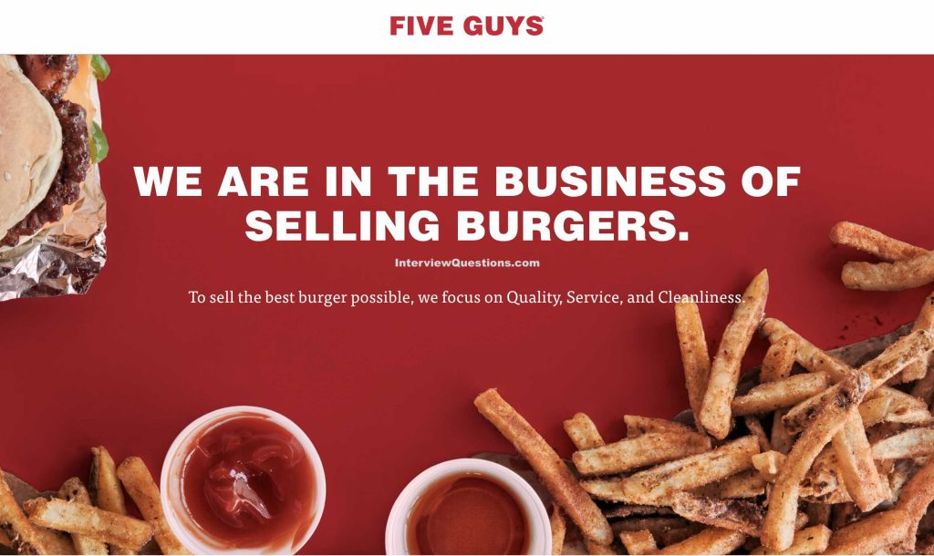 25 Five Guys Interview Questions (And Answers To Nail Them)