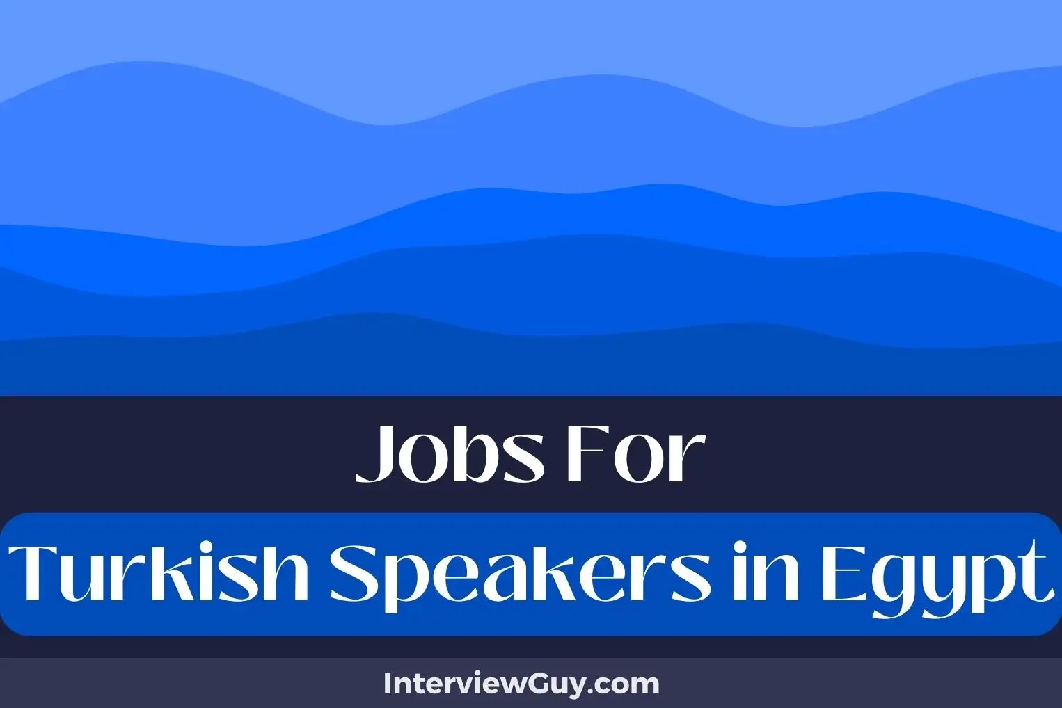 35 Jobs For Turkish Speakers In Egypt (Diplomatic Dreams!)