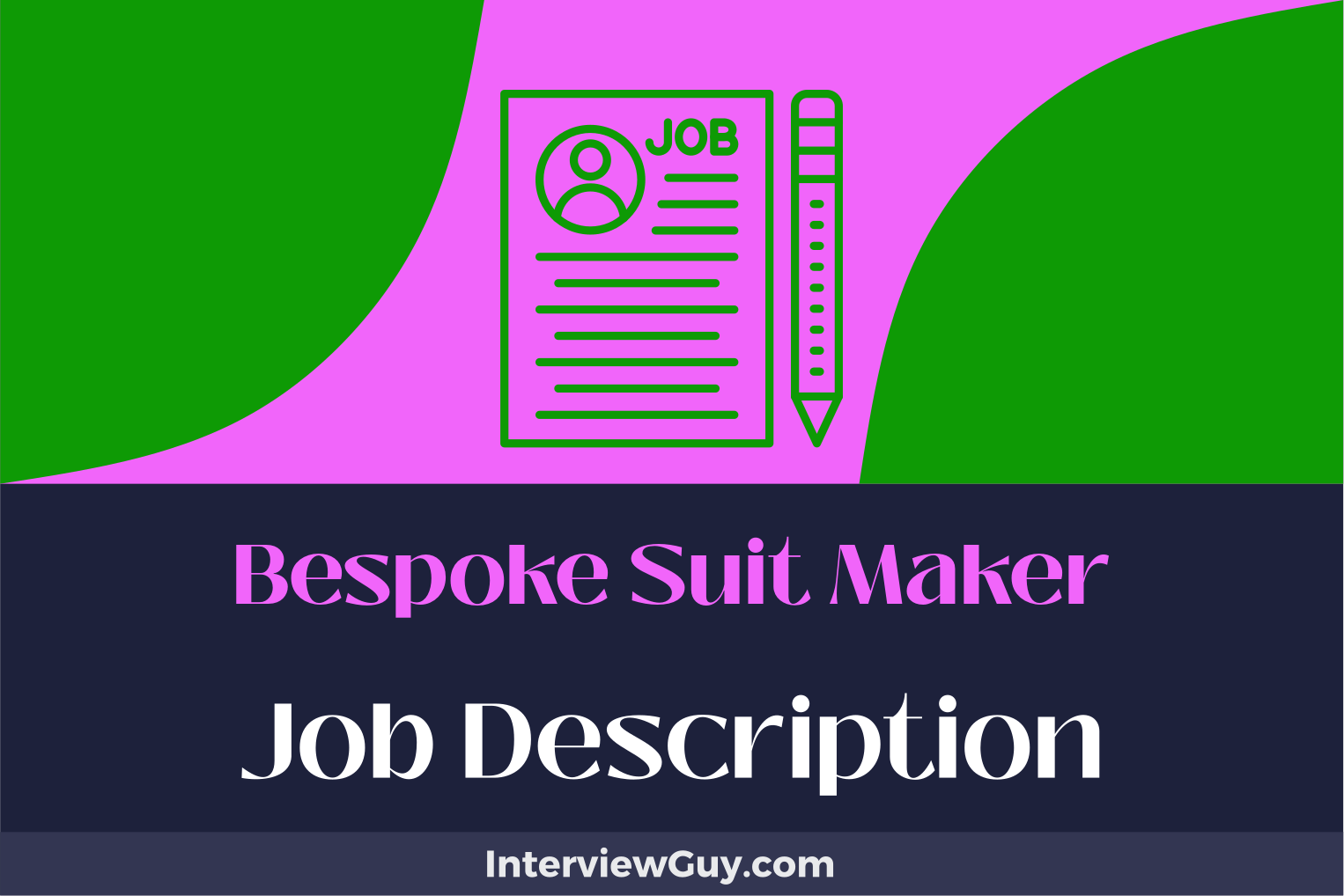 Bespoke Suit Maker Job Description [Updated for 2024]