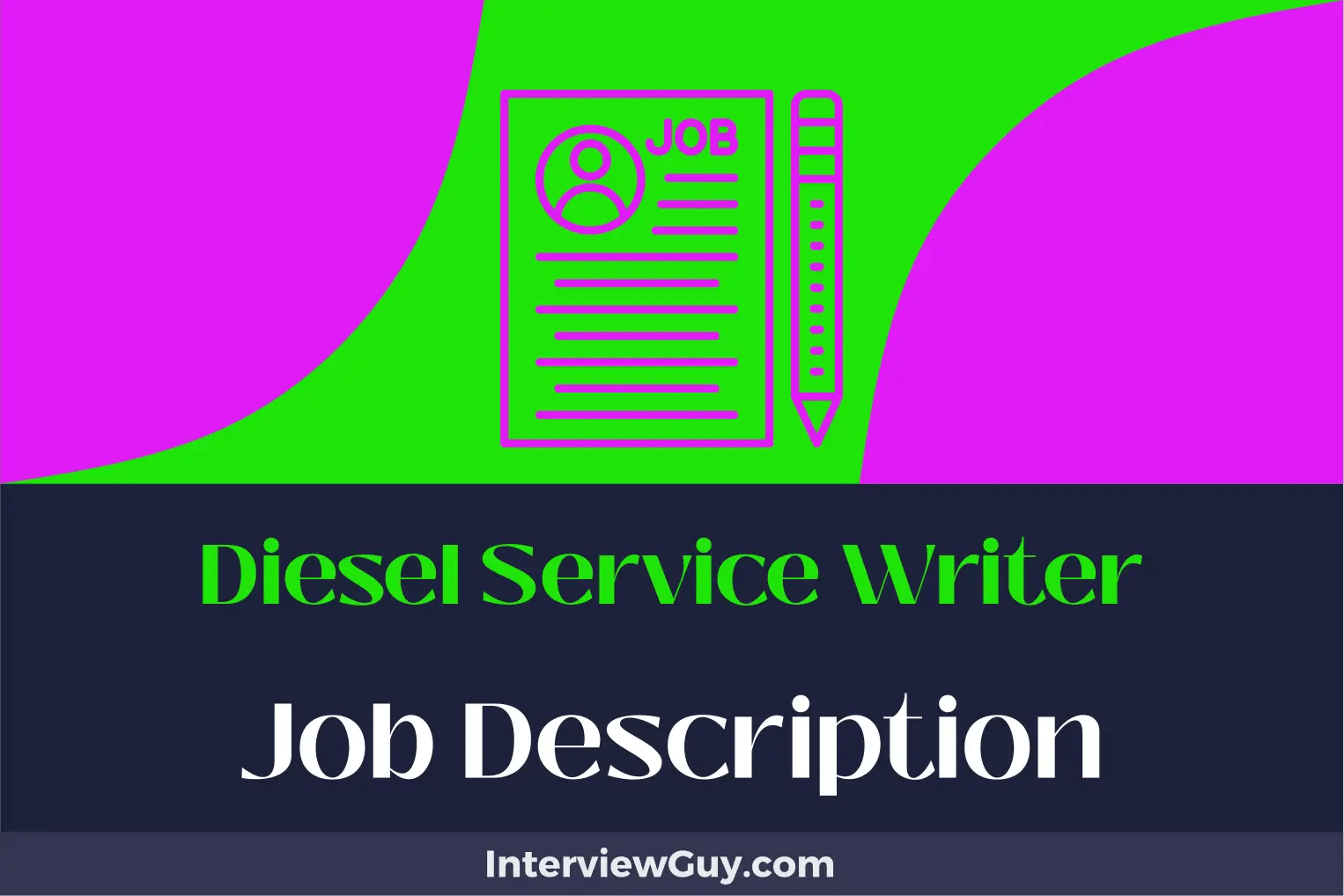 Diesel Service Writer Job Description [Updated for 2024]