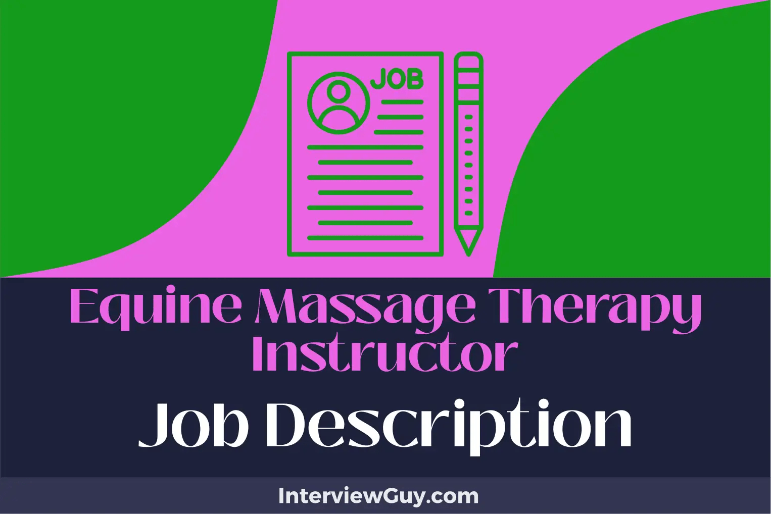 Equine Massage Therapy Instructor Job Description [Updated for 2024]