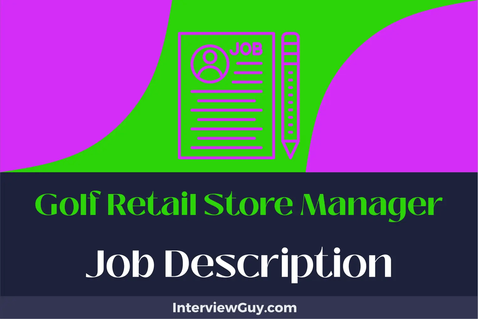 Golf Retail Store Manager Job Description [Updated for 2024]