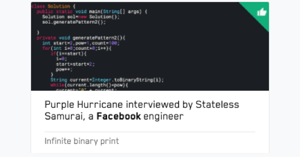 Recordings of mock interviews with Facebook engineers anonymous