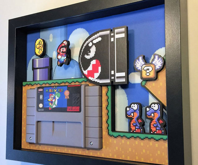 Arcade Game Shadow Boxes INTERWEBS