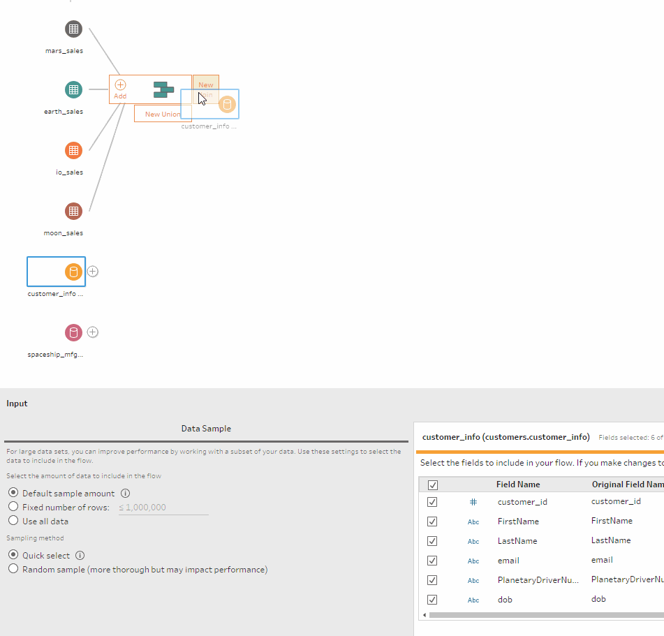 How To Union Multiple Tables In Tableau Prep