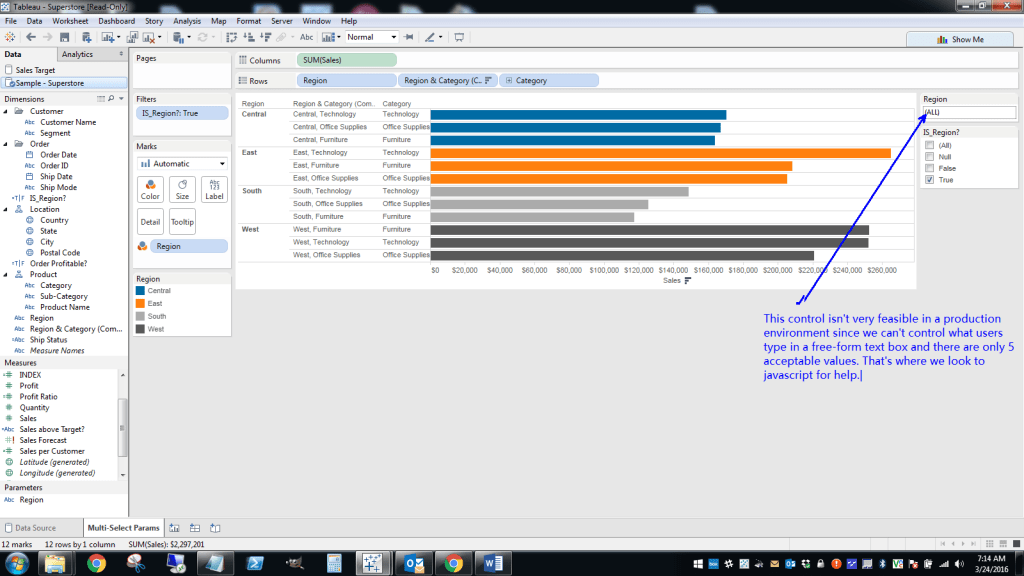 5 Steps to Enabling a MultiSelect Parameter Control in Tableau