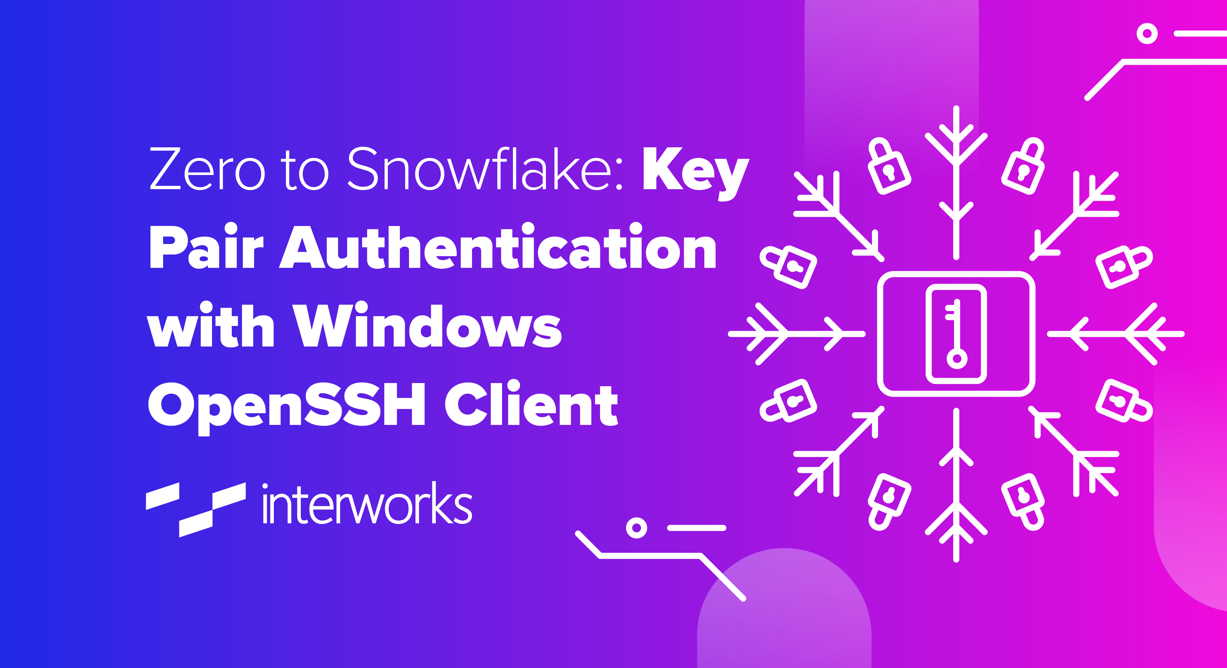 Zero to Snowflake Key Pair Authentication with Windows OpenSSH Client