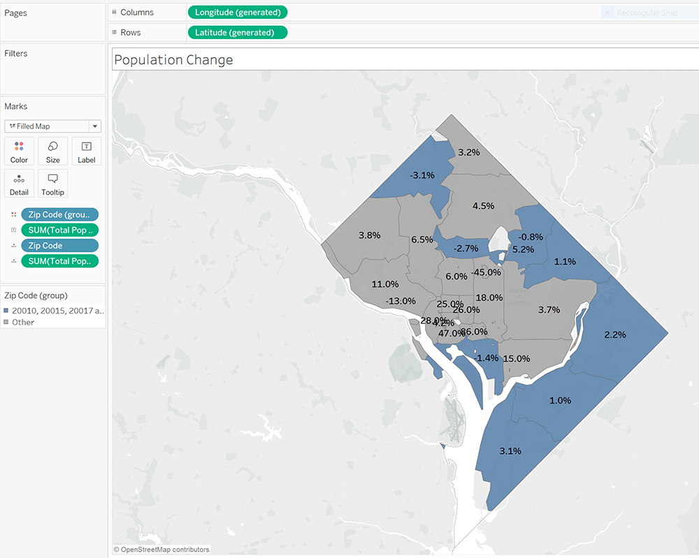 Exploring D.C. Census Data Using Custom Territories in Tableau 10