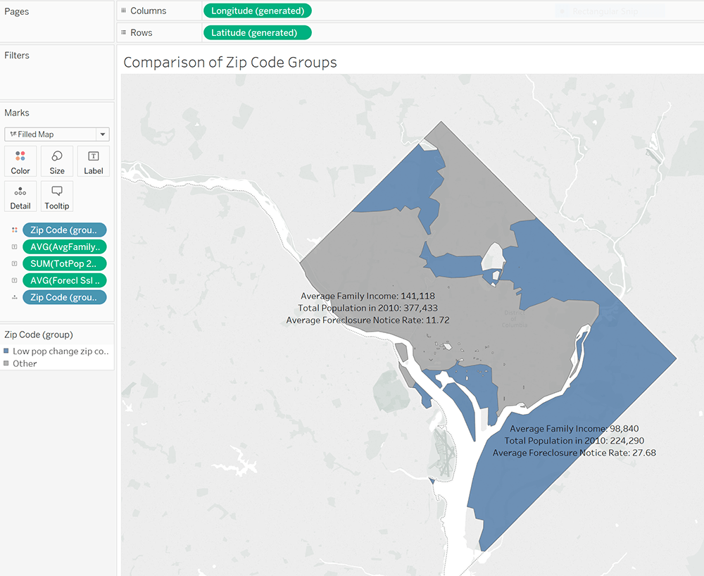 Exploring D.C. Census Data Using Custom Territories in Tableau 10