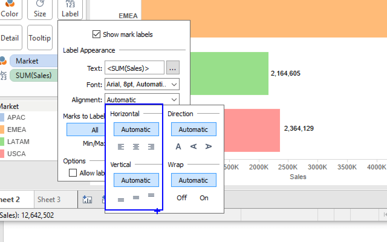 Questions from Tableau Training Can I Move Mark Labels? InterWorks