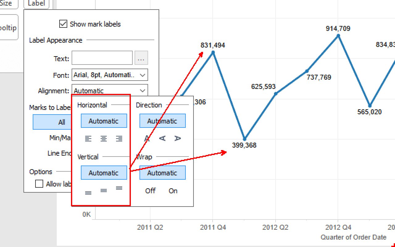 How To Move Pie Chart Labels In Tableau